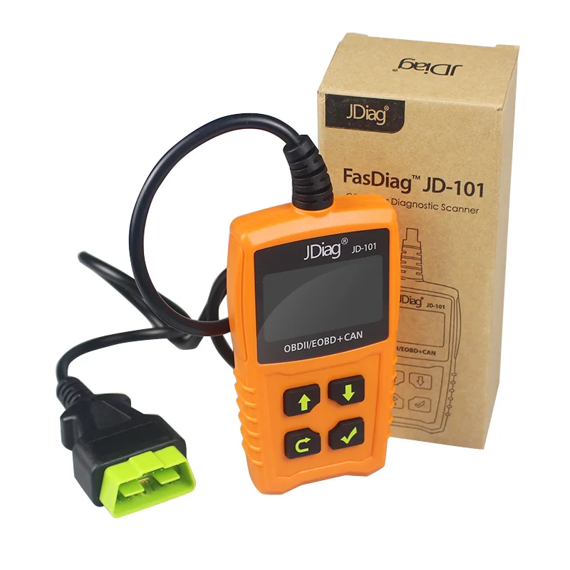 Новейший Jdiag JD101 считыватель кодов JD-101 OBD/OBD2/EOBD автоматический сканер JD101 автомобильный диагностический инструмент лучше чем MS509/ELM32 - Цвет: Orange