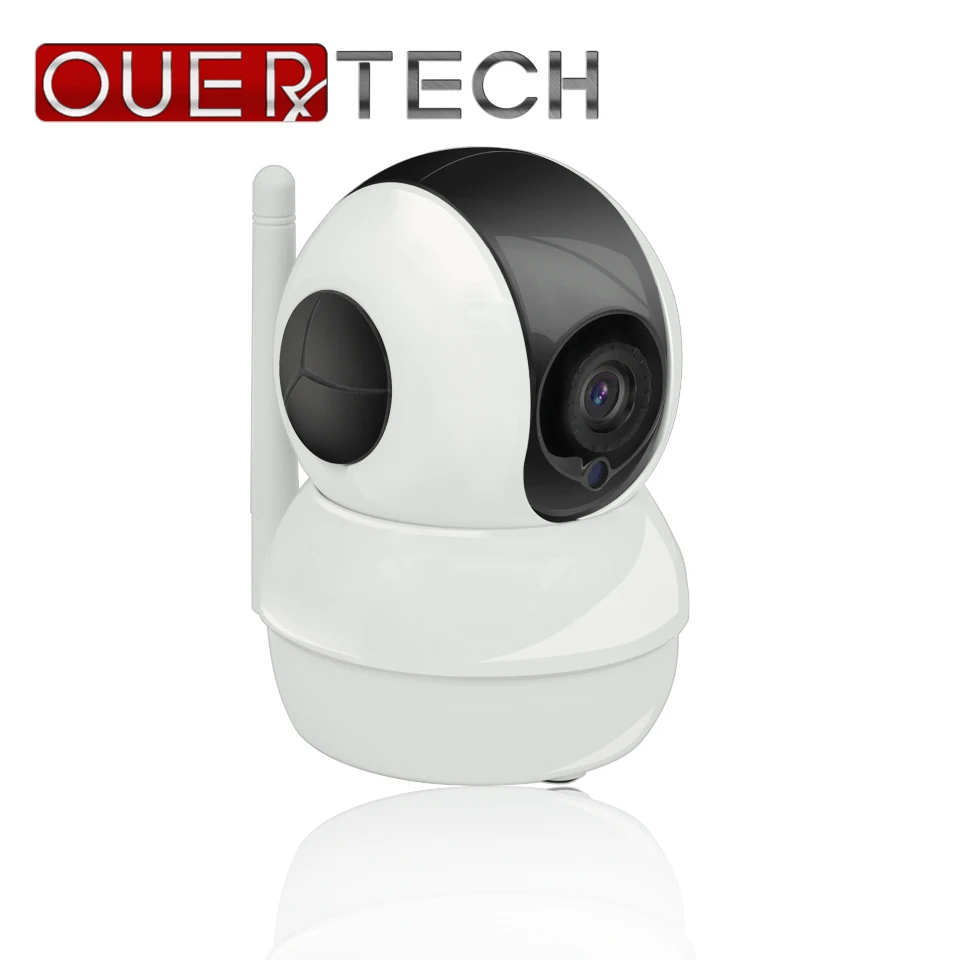 OUERTECH широкоугольная Двусторонняя аудиосвязь 720P вращающаяся умная Wi Fi камера