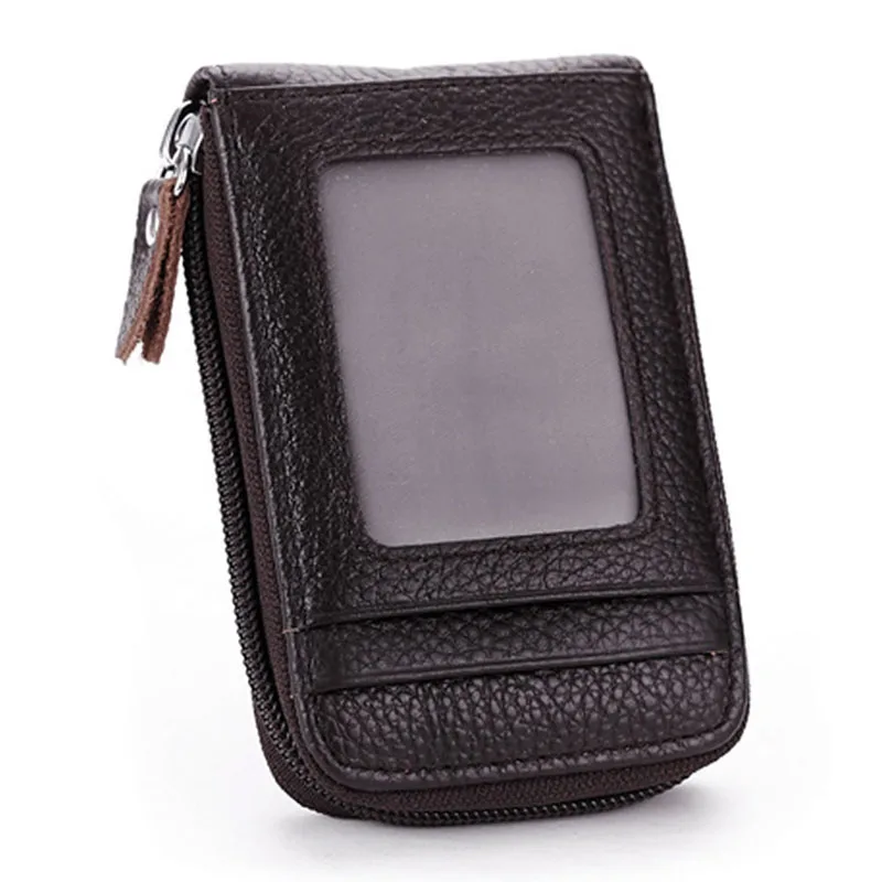 

Mens Womens Mini Slim Leather Wallet ID Credit Card Holder Case Organizer Purse