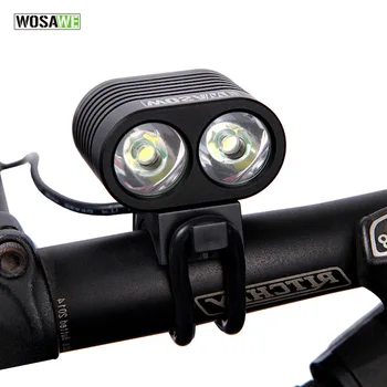 

WOSAWE 1800 Lumens Waterproof Front Light XML T6 Bicycle Light Bicycle Accessories Rechargable Bike Flashlight w USB Cable