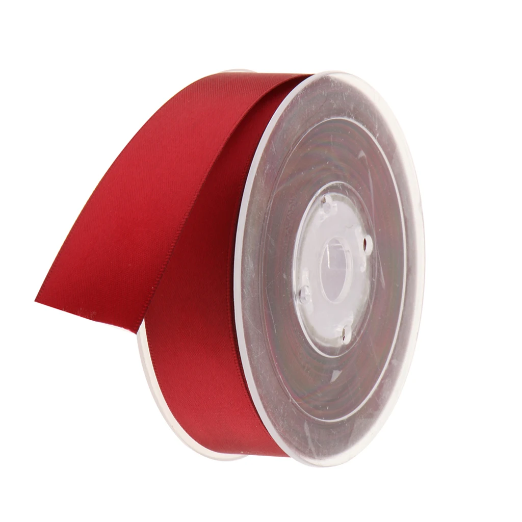 20 Meters Double Sided Polyester Satin Ribbon for Wedding Party Gift Wrapping Craft 25mm 