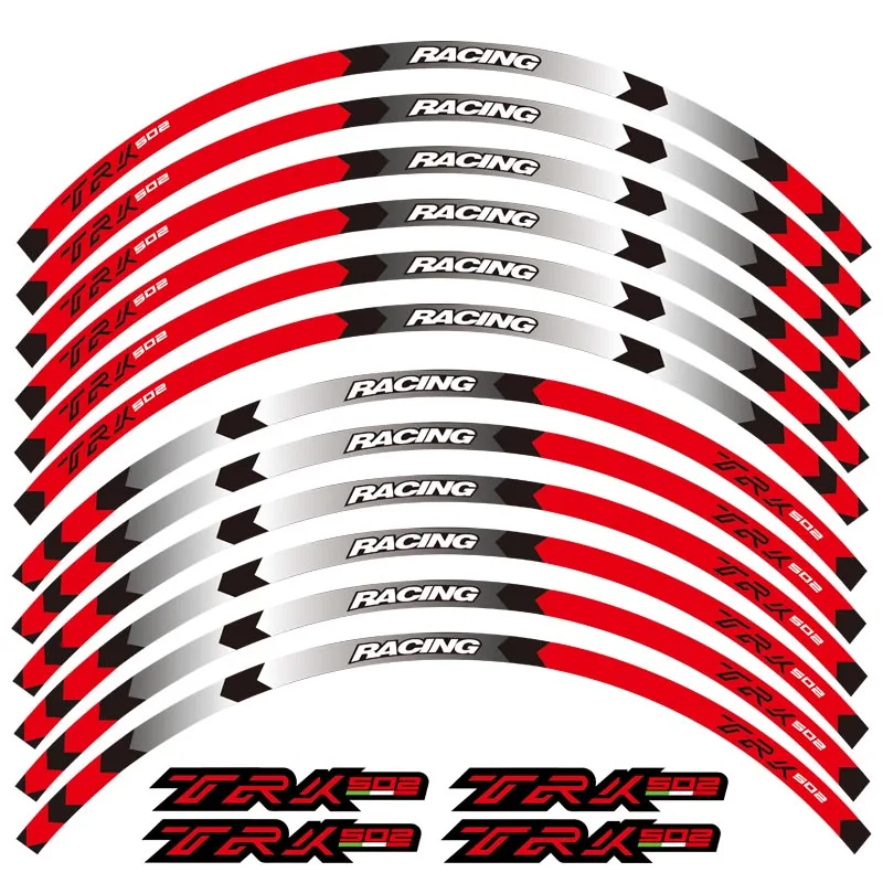 Лидер продаж 4 цвета для Бенелли TRK502 колеса мотоцикла наклейки Светоотражающие Обода в полоску TRK502 мотоцикл trk502