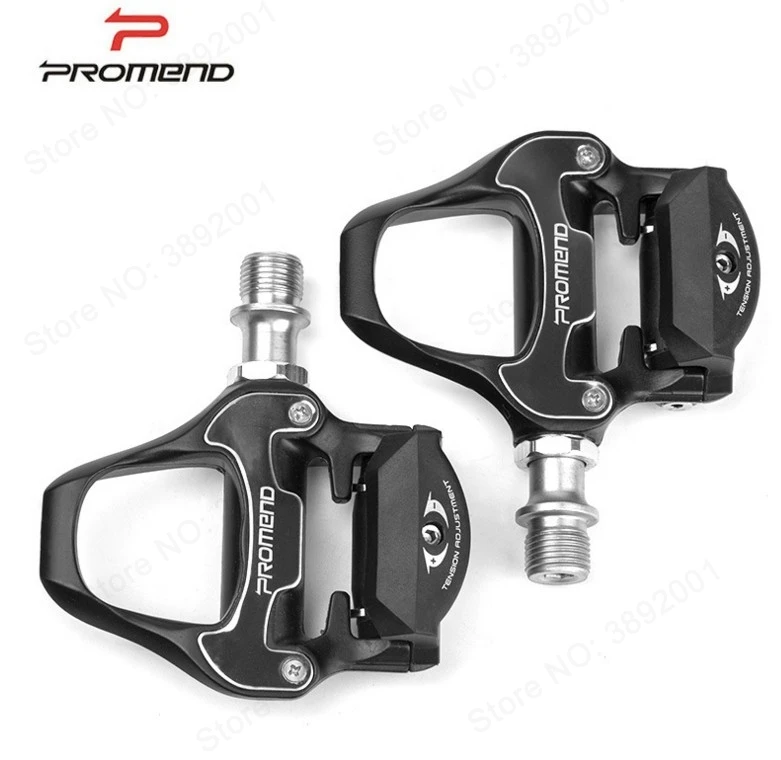 

Promend Road Bicycle Pedal Riding Cycle Bearing Self-locking with 6 degree Plate Equipment Ultra Light Aluminum Alloy Bike Pedal