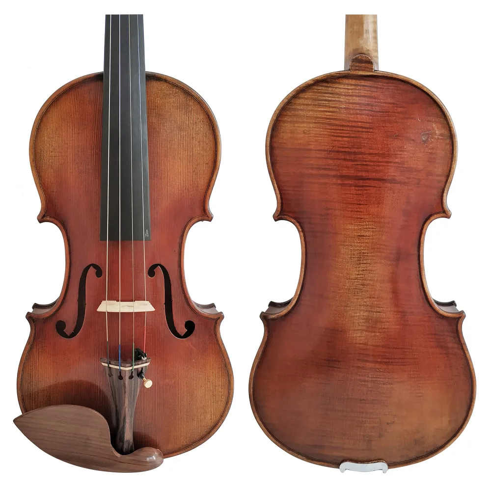 

Free Shipping 100% Handmade Copy Stradivarius 1716 FPVN04 Oil Varnish Violin + Carbon Fiber Bow Foam Case