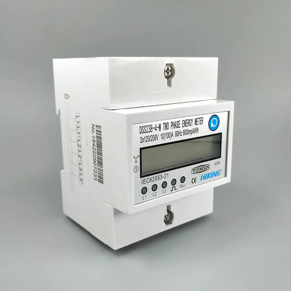 220//380V 20-80 A consommation d/'énergie numérique électrique Wattmètre 3 Phases kWh Meter
