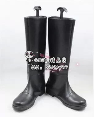 

Black Butler Drocell Caines Black Long Cosplay Shoes Boots X002