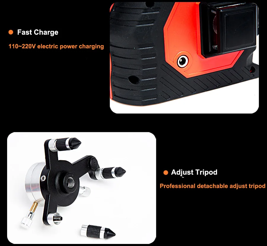 3D 12 8 Line Decoration Laser Level With lithium battery-12