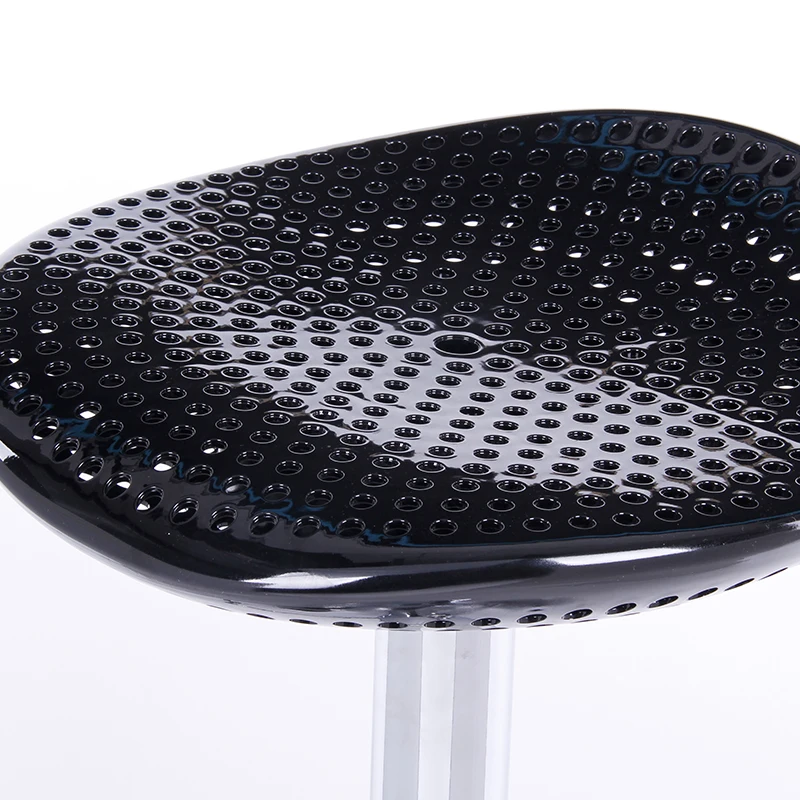Continental Bar Chair Lifting High Stool Modern Household Rotatable Chair High Strength PVC Materials Plating Metal Technology