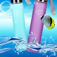 Новая портативная велосипедная Спортивная небьющаяся 280 мл пластиковая бутылка для воды, велосипедная чашка для кемпинга