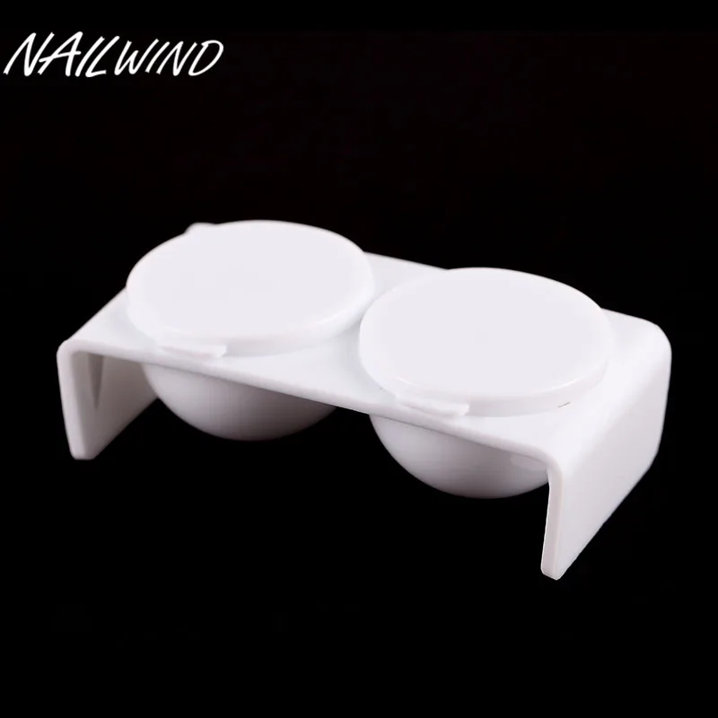 Gelfavor 1 шт. 2 чашки акриловый лак для ногтей пластиковая моющая чашка с крышкой акриловые блестки маникюрные инструменты для дизайна ногтей