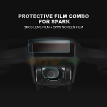 1 комплект DJI Spark защита для объектива камеры пленка Дрон корпус экран пленка гибкое стекловолокно пленка Мембрана для DJI Spark аксессуары