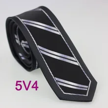 YIBEI Coachella Узкие галстуки черный галстук тонкая кайма с серебристой серой диагональной полосой шеи узкий галстук высокого качества Corbatas 6 см