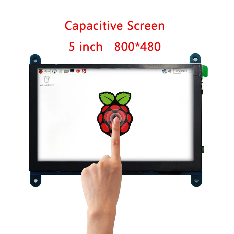 

5inch Raspberry Pi 3 Model B+ Capacitive LCD Screen 800*480 Touch Screen Display with HDMI Cable Connector for Raspberry Pi 3/2