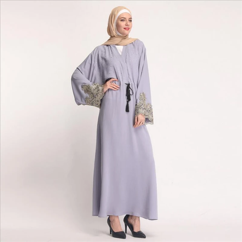 2019 Горячая продажа арабский из Дубая турецкие Абайи бриллианты кружева платье