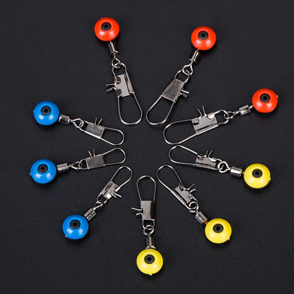 

WALK FISH 20 pcs / Lot Scaffolding to Hook Swivel Shank Connector Clamp Lock Instant Plug Fishing Lure Bean Strap