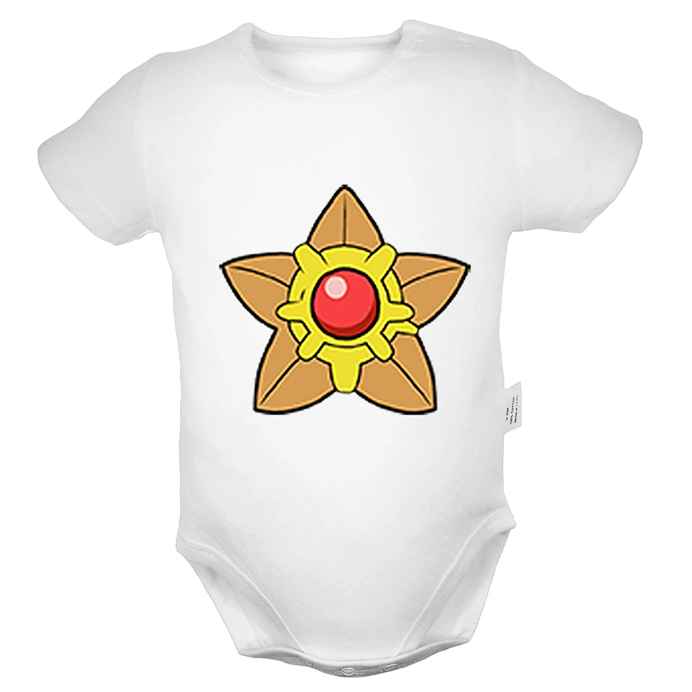 Боди для новорожденных с рисунком «Покемон», Lapras Staryu Mr. Mime Pidgey, костюм для малышей, комбинезон с ромашками, хлопковая одежда - Цвет: YbBSW975D