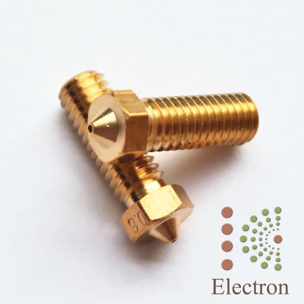

4pcs/lot Volcano Extra Nozzle Copper 21mmx7mm 0.6mm 0.8mm 1.0mm 1.2mm for E3D Hotend 3D Printer 1.75mm/3.0mm