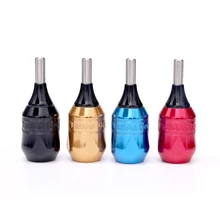 32 мм алюминиевая трубка рукоятки машинки для татуировок с 2 игольчатой планкой, регулируемая для картриджа, Иглы для татуировки, роторные и катушки, татуировки