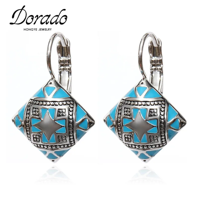 

Black Blue Orange Resin Square Drop Earrings For Women Rose Gold Silver Color Female Dangle Hanging Earring Ear Jewelry Brincos