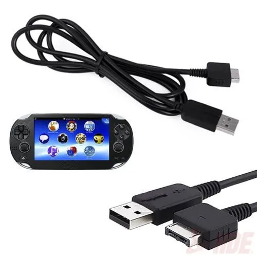 2 in 1 USB Data Transfer Sync & Charging/Charger Cable Cord for Sony PS