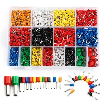 

2120 PCS Electrical Wire Connectors Crimp Terminals Ferrules Kit Insulated Cord Pin End Terminals Assorted set For 22-5 AWG