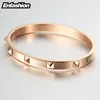 Enfashion Pyramid Spikes Bracelet Manchette Gold Color Stainless Steel Bracelet For Women Cuff Bracelets Bangles Pulseiras ► Photo 3/6