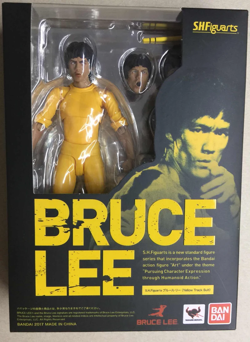 S.H.Figuarts Bruce Lee Yellow Track Suit Action Figure New in box