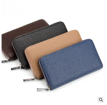 

famous brand 2017 men European and American Style long wallet male travel /go shopping /party coin purse Card Holder clutch bag