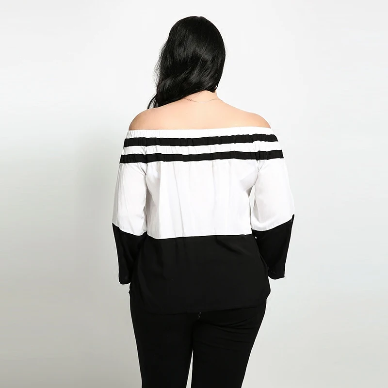 Блузка для женщин Большие размеры 4xl 5xl 6xl 7xl с открытыми плечами Для Блузы и