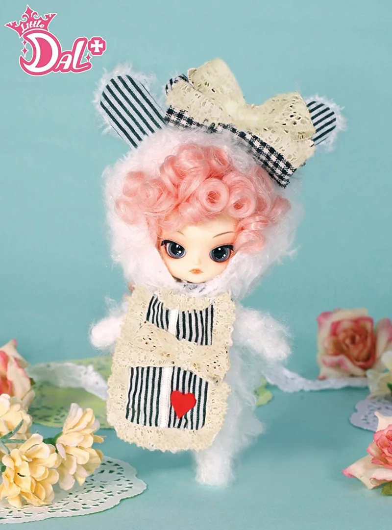 Маленький пуловер Романтический белый кролик с коробкой и красивое платье мини кукла девушка подарки прекрасная игрушка
