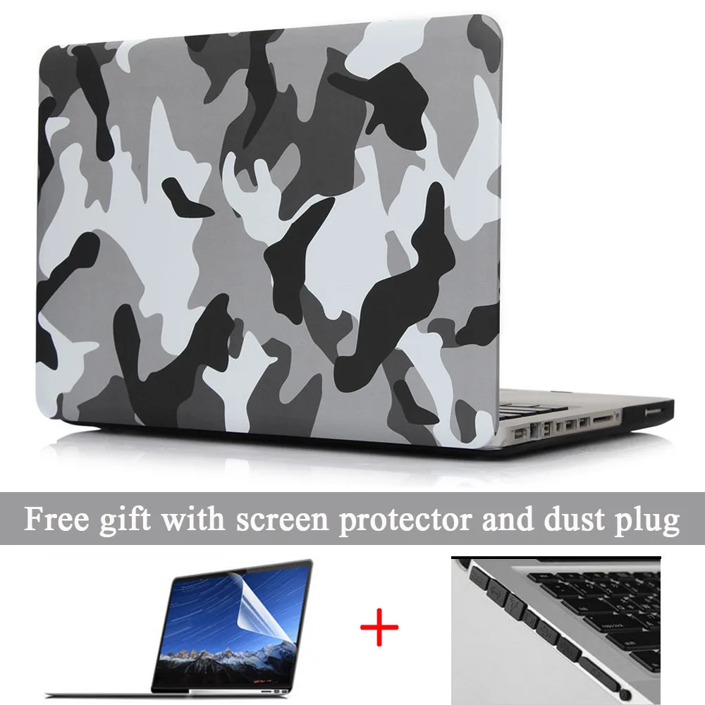 Для Macbook Air 11 13 Чехол военный камуфляж Жесткий пластиковый защитный чехол для