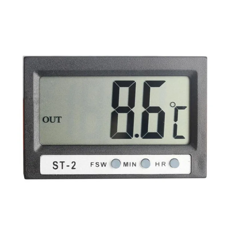 ST 2 LCD Car Digital Thermometer Mini Vehicles Termometro Monitor Car
