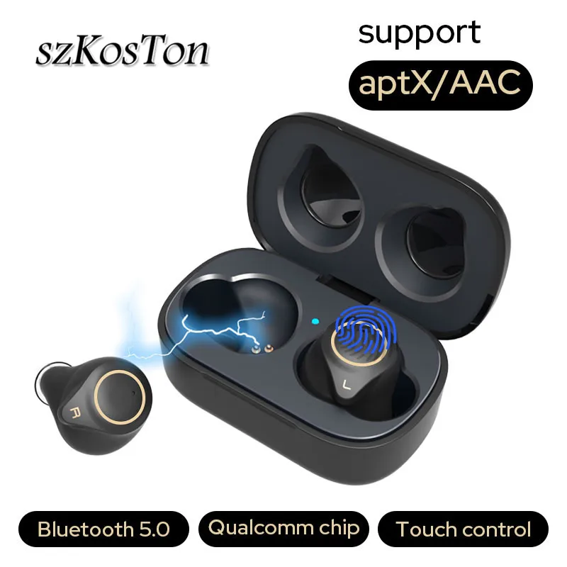 

TWS Bluetooth Earphone AptX AAC SBC HiFi Bluetooth 5.0 Wireless Earphones Headset For Xiaomi Redmi k20 pro note 7 iPhone X 7 XR