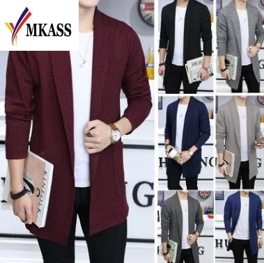 NEW 2017 Spring Autumn Mens Knit Cardigan Sweaters Men Knitwear trends Thin Sweater Slim Casual Brand Designers Clothing