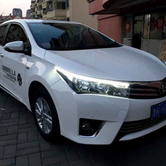 Светильник для бровей светодиодный DRL для Toyota Corolla Altis Eye brow светильник светодиодный внешний фонарь сигнальные аксессуары для парковки