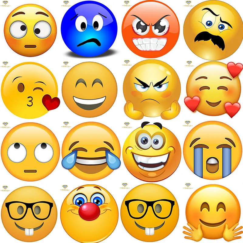 New Smiley Face Chat Emoji Diamond Painting Emoticon Square Drill Home Decor Cute Cartoon Kid Toy DIY Decorative Relief Painting