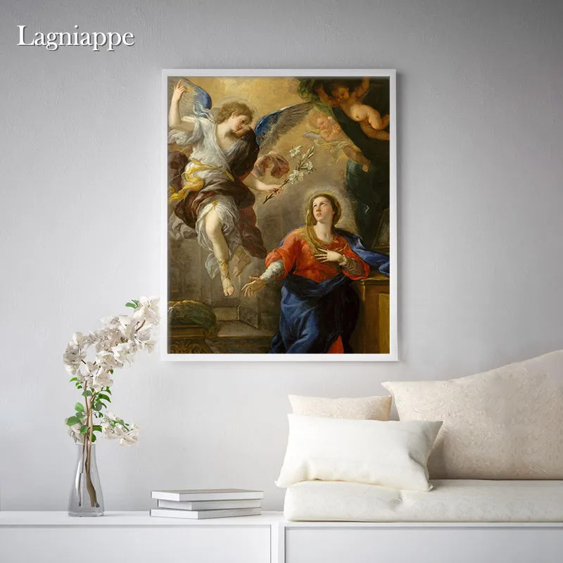 

Classic Religious painting Christian Baroque art Home Kids living Room Bedroom Decor Print Poster Picture Wall Art Canvas