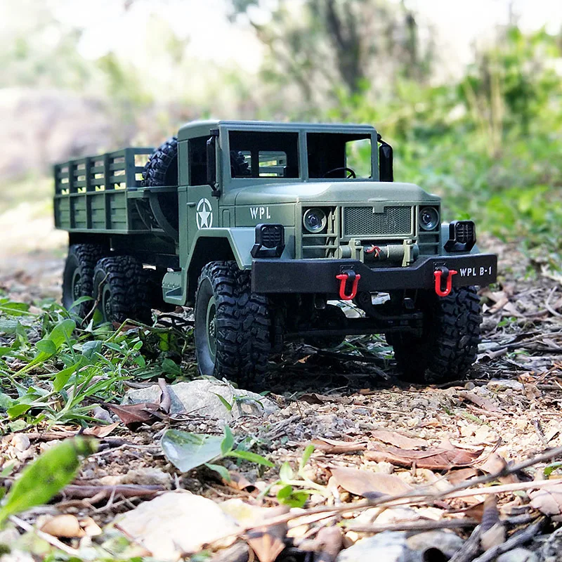 Green Suspension RTR 1/16 RC 4WD Truck ROCK CRAWLER Scale MILITARY Truck LED 