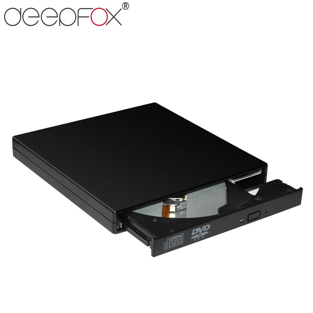 

Deepfox External DVD ROM Optical Drive USB 2.0 CD/DVD-ROM CD-RW Player Burner Portable Reader Recorder Portable For Laptop