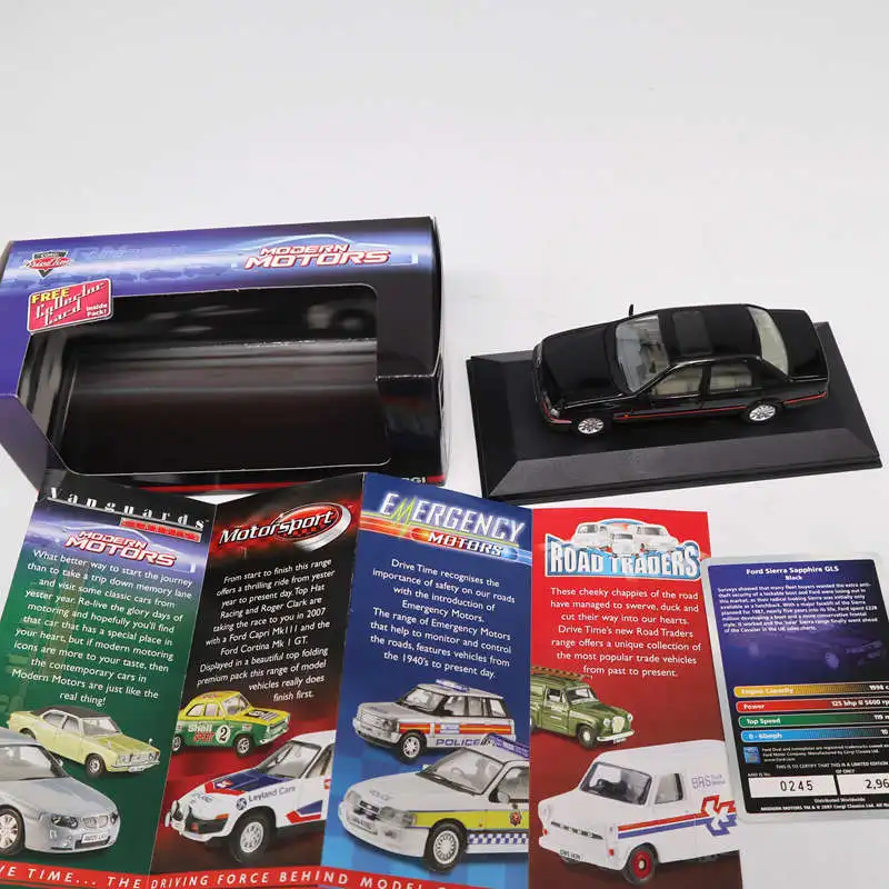1:43 Corgi LLEDO Vanguards Ford Sierra Sapphire GLS Black VA09901 литые модели игрушечных автомобилей с