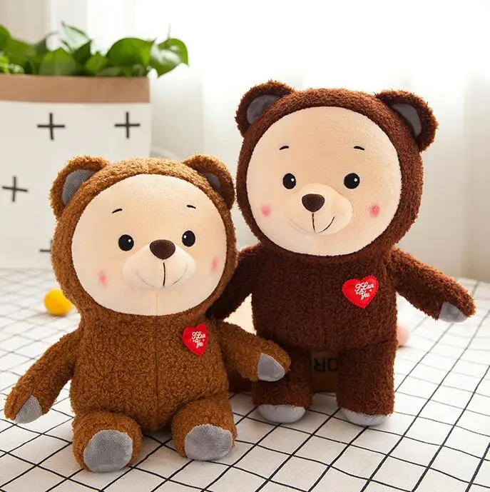 30 см медведь сердце любовь плюшевые игрушки мягкие Животные Плюшевый медведь милые плюшевые куклы детские игрушки для девочек подарок на день рождения