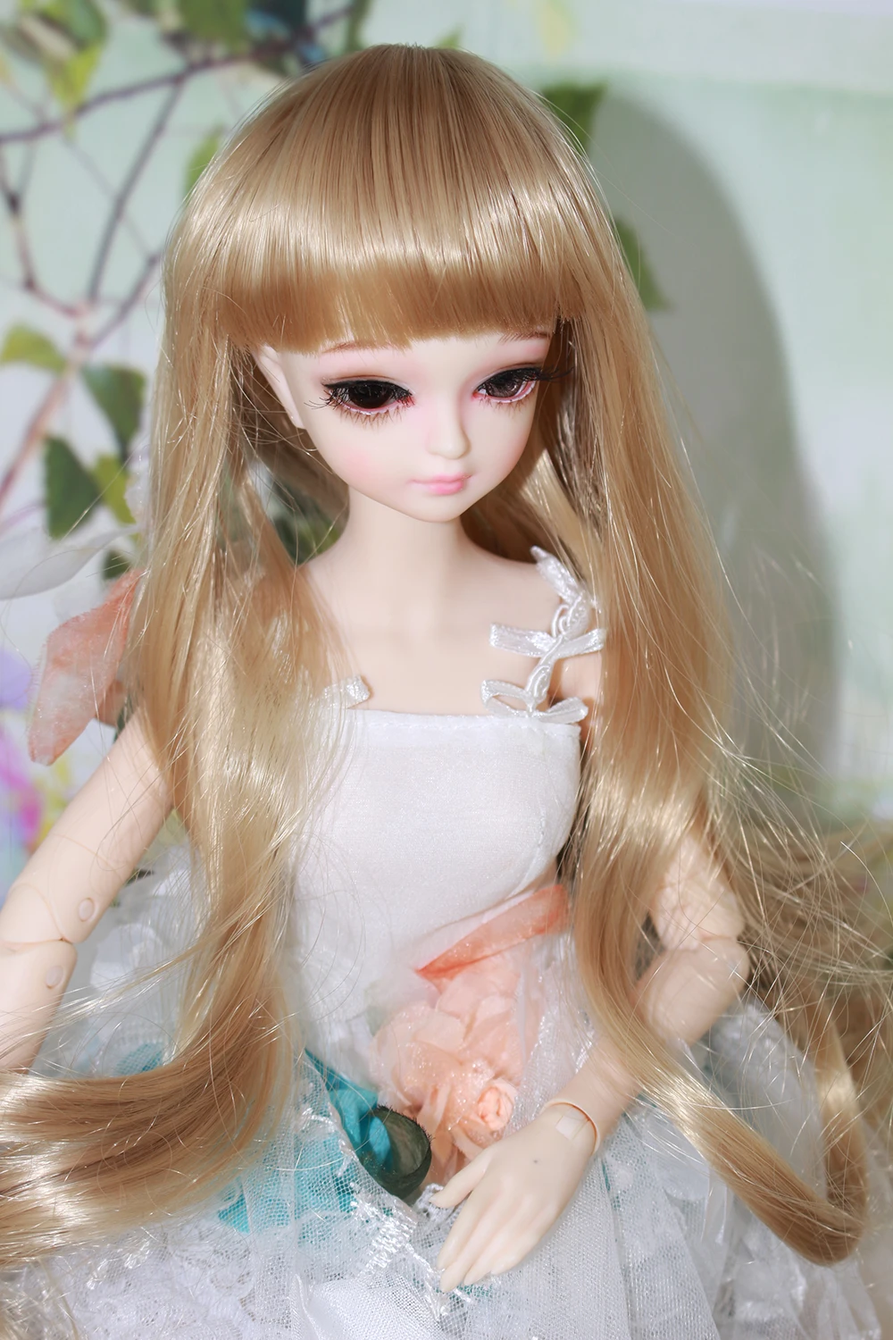 free-shipping-forturn-days-only-for-1-4-bjd-45cm-doll-white-flower-dress-legging-stocking (1)