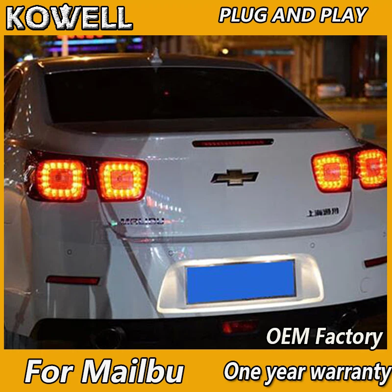 KOWELL автомобильный Стайлинг для Chevrolet Malibu светодиодная сигнальная лампа задний фонарь светодиодный DRL+ тормоз+ Парк+ сигнальная остановка