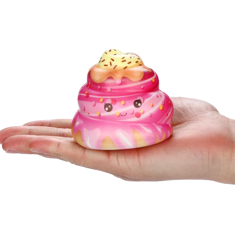 Squishies Kawaii крем торт Poo медленный рост крем Ароматические снятие стресса игрушки JAN10