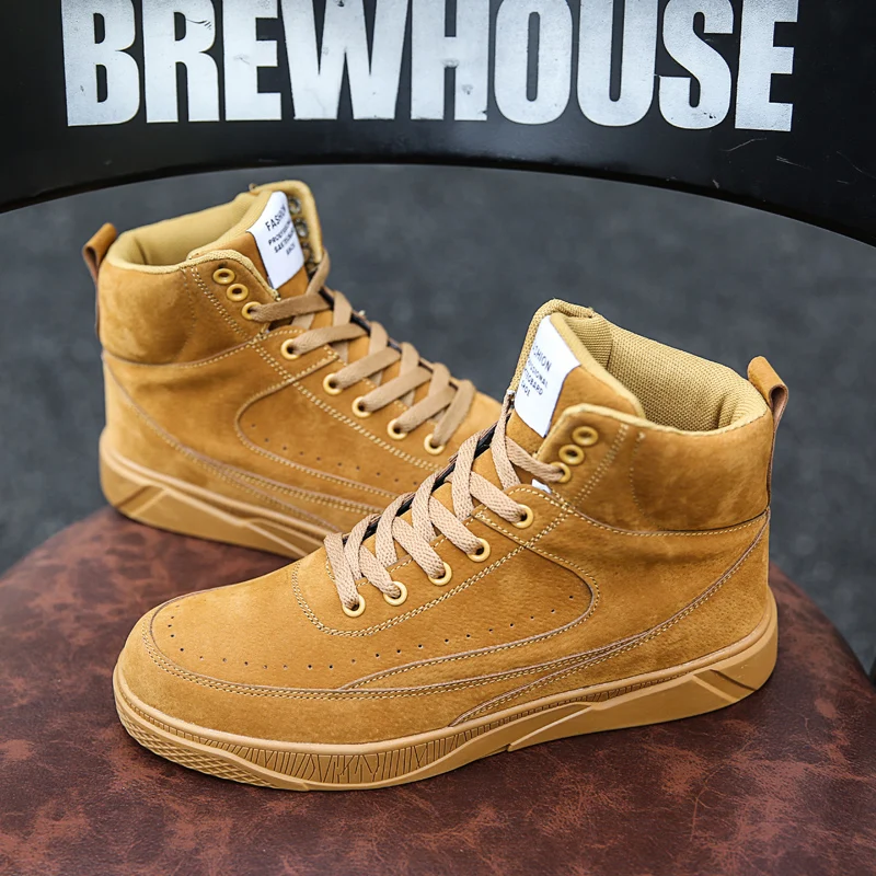 buy 2018 Fashion Men #039;s Casual Shoes Breathable Sneakers Men Footwear Hip top Shoes Men Trainers Sude Flock Zapatos Hombre Black39 44