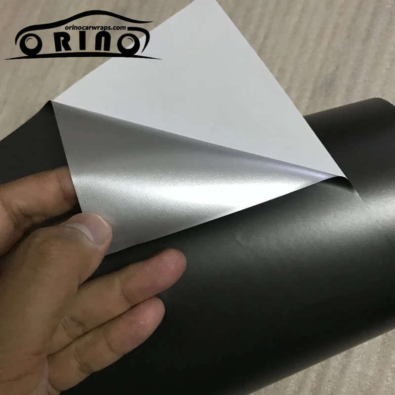 Grey Metallic Chrome Vinyl Film Wrap-6
