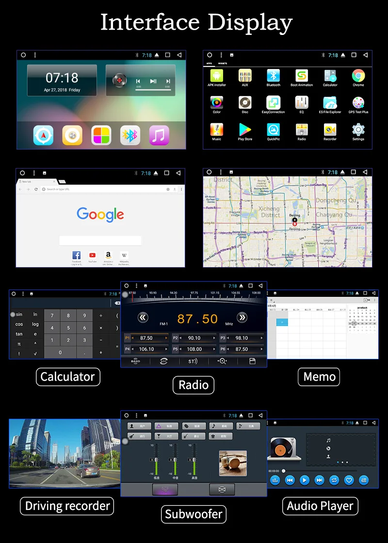 Best 10.1" Car GPS for Mitsubishi Lancer 2010-2016 Android 8.0 Wifi Eight Octa Core Auto Stereo Navi Radio Multimedia MP5 Player 4