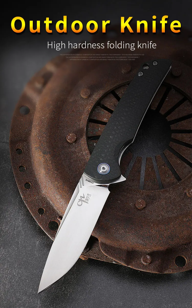 CH genuine original VG10 folding knife carbon fiber handle ball bearing pocket camping self-defense rescue walking hunting tool