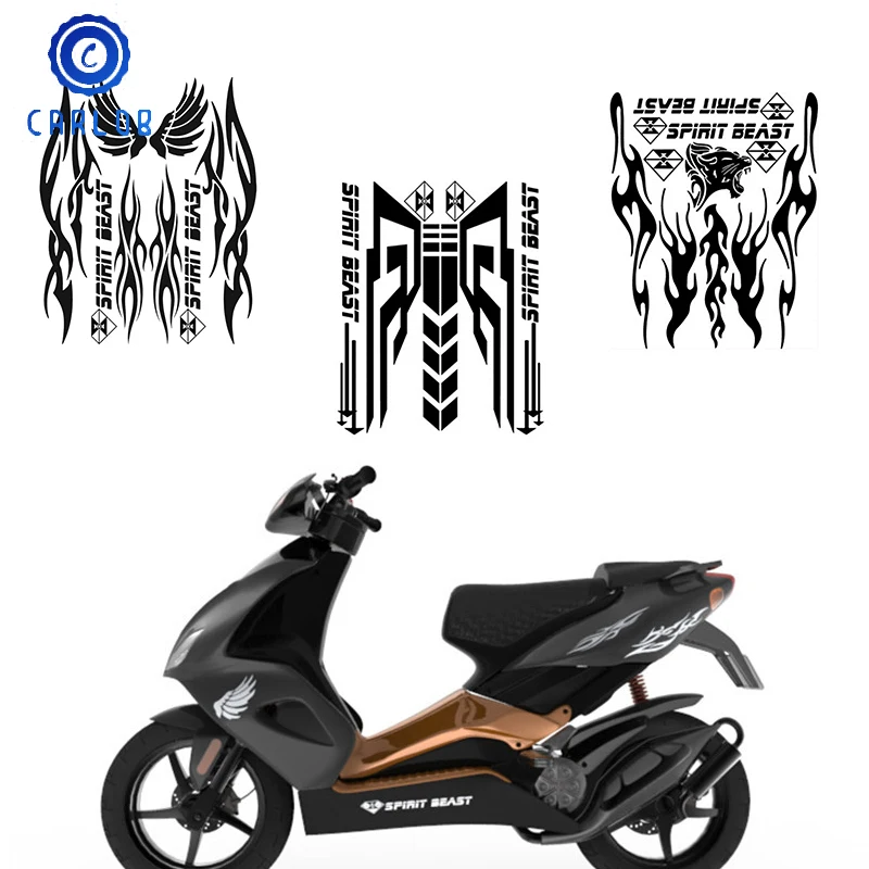 CARLOB 3D Universal Reflektierende Motorrad Aufkleber Kraftstoff Tank