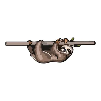 

Tancredy 34.29*10.16cm Car Stickers Sloth Car Bumper Stickers Car Styling Decoration Door Body Window Waterproof Stickers